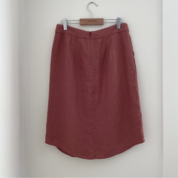 100% linen buttoned skirt by - Picture 3 of 4
